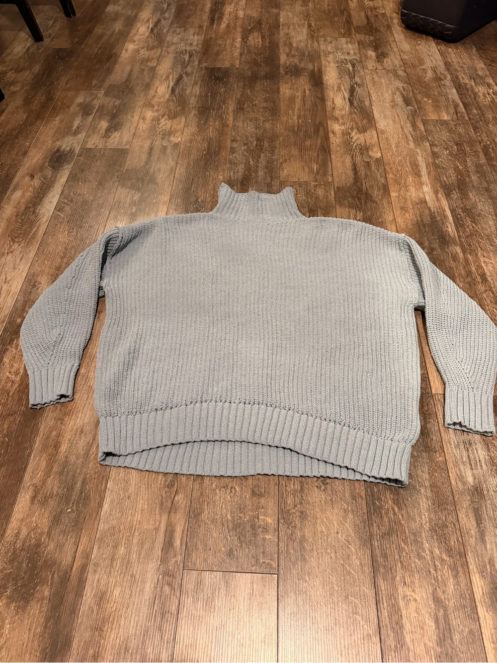 aerie Dusty Light Gray Turtleneck Sweater